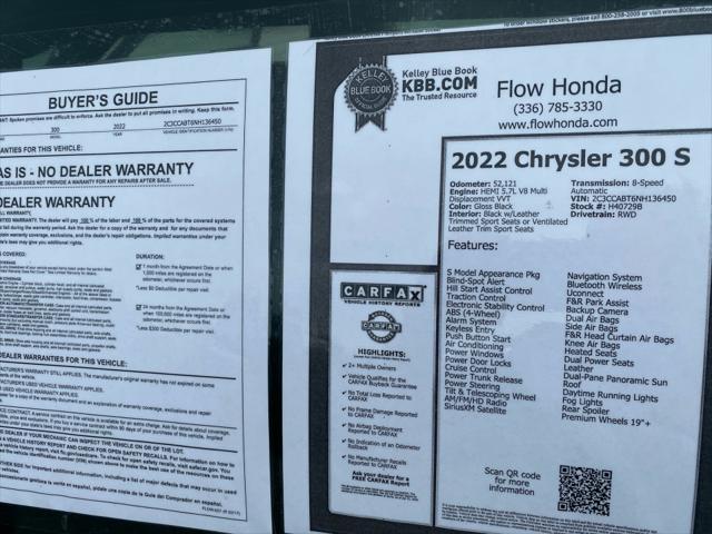 2022 Chrysler 300 S
