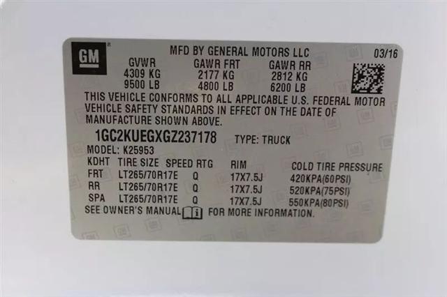 2016 Chevrolet Silverado 2500HD WT