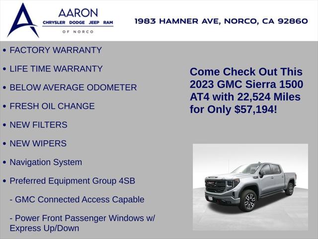 2023 GMC Sierra 1500 4WD Crew Cab Short Box AT4