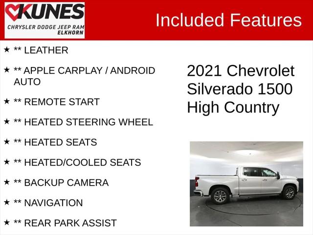 2021 Chevrolet Silverado 1500 4WD Crew Cab Short Bed High Country