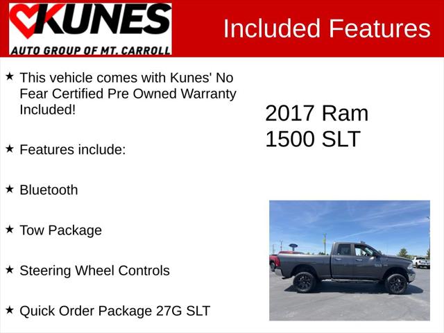 2017 RAM 1500 SLT Quad Cab 4x4 64 Box