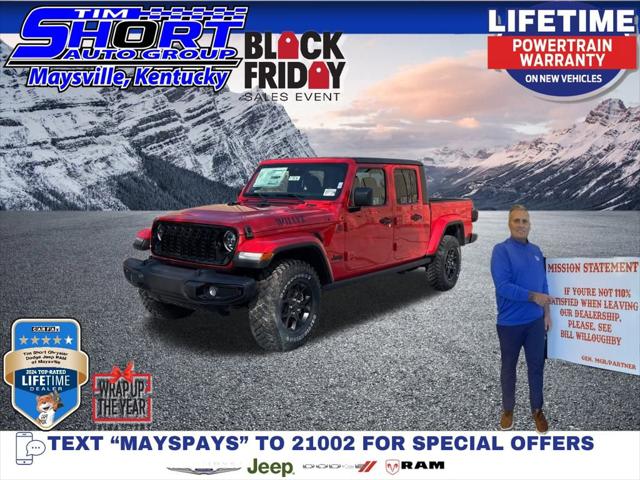 2025 Jeep Gladiator GLADIATOR WILLYS 4X4 2025 Jeep Gladiator GLADIATOR WILLYS 4X4