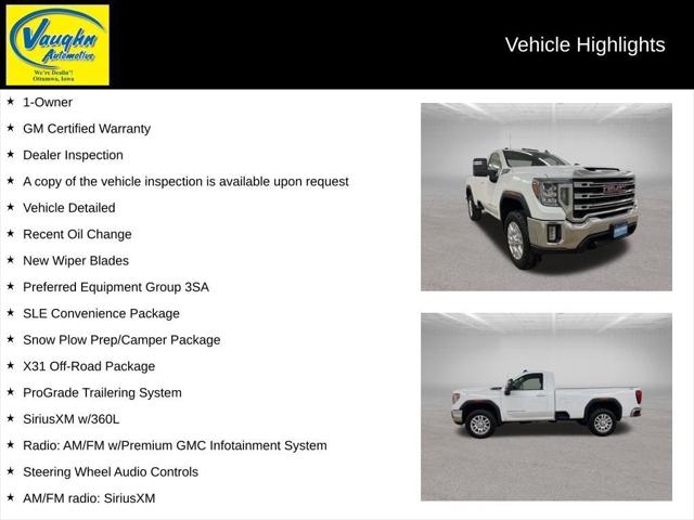 2022 GMC Sierra 2500HD 4WD Regular Cab Long Bed SLE