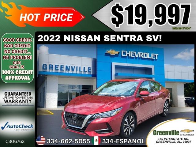 2022 Nissan Sentra SV Xtronic CVT