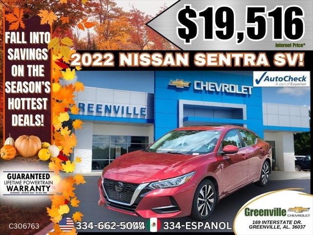 2022 Nissan Sentra SV Xtronic CVT