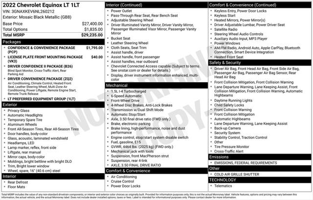 2022 Chevrolet Equinox FWD LT