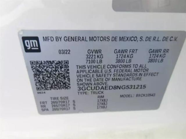 2022 Chevrolet Silverado 1500 4WD Crew Cab Short Bed WT