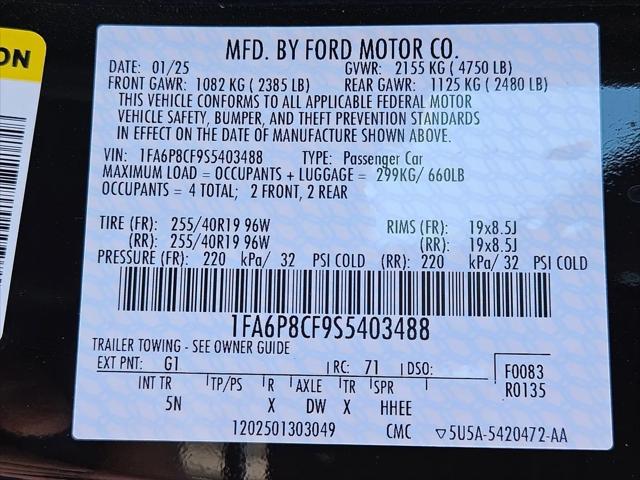 2025 Ford Mustang GT Premium Fastback