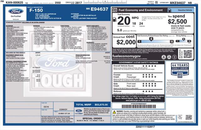 2021 Ford F-150 LARIAT
