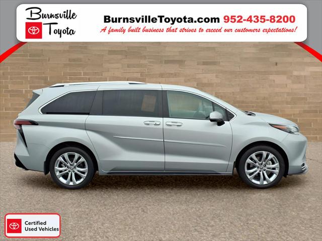 Used 2024 Toyota Sienna Platinum with VIN 5TDERKEC6RS217749 for sale in Burnsville, Minnesota