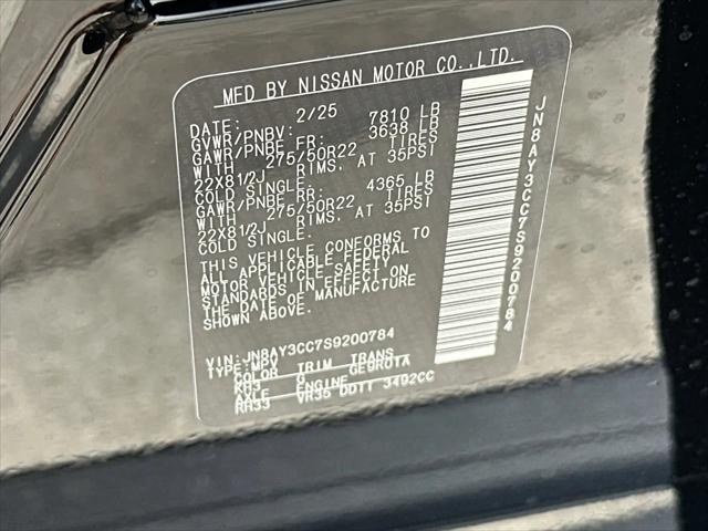 2025 Nissan Armada Platinum Reserve 4WD