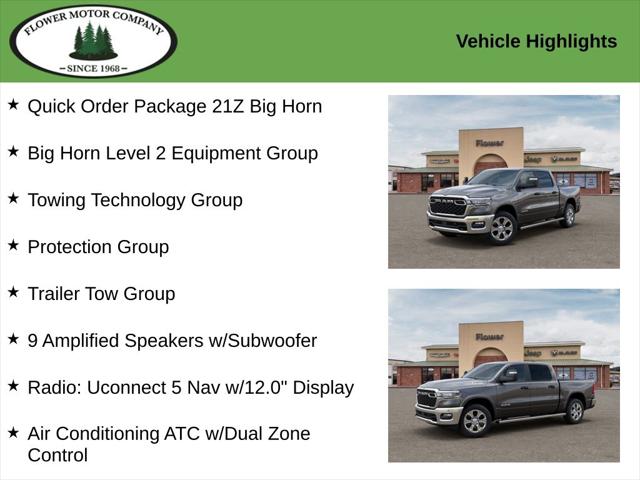 2025 RAM Ram 1500 RAM 1500 BIG HORN CREW CAB 4X4 57 BOX