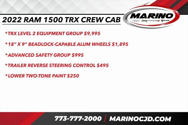 2022 RAM 1500 TRX Crew Cab 4x4 57 Box 2022 RAM 1500 TRX Crew Cab 4x4 57 Box