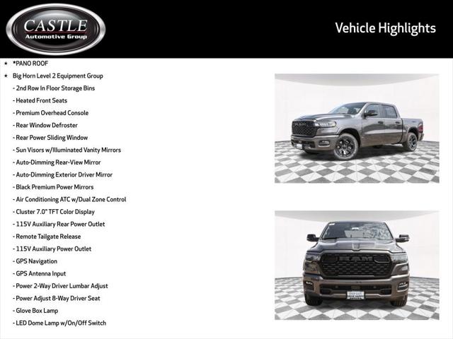 2025 RAM Ram 1500 RAM 1500 BIG HORN CREW CAB 4X4 57 BOX