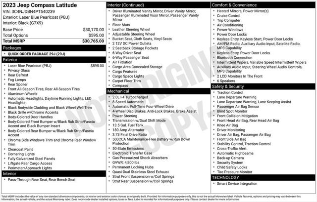 2023 Jeep Compass Latitude 4x4