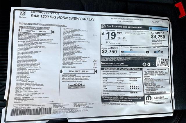 New 2025 RAM 1500 For Sale in Millington, TN