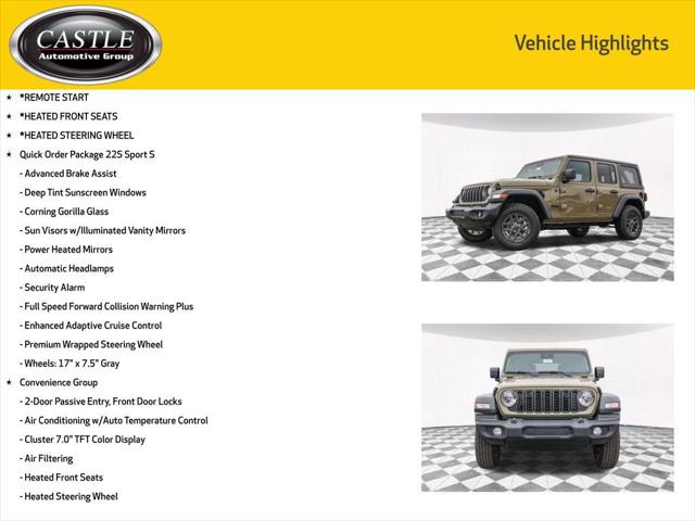2025 Jeep Wrangler WRANGLER 4-DOOR SPORT S