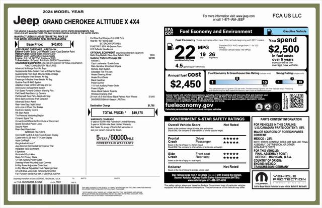 2024 Jeep Grand Cherokee Altitude X 4x4