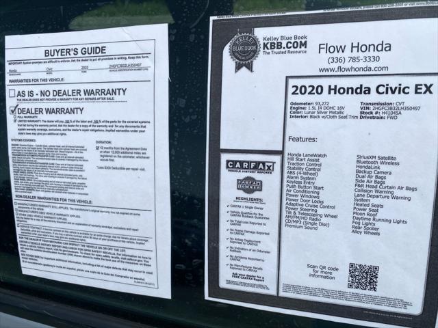 2020 Honda Civic EX Coupe