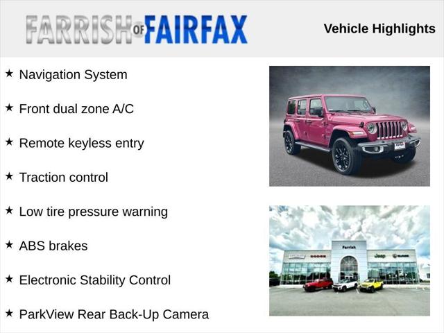 2021 Jeep Wrangler 4xe Unlimited Sahara 4x4 2021 Jeep Wrangler 4xe Unlimited Sahara 4x4