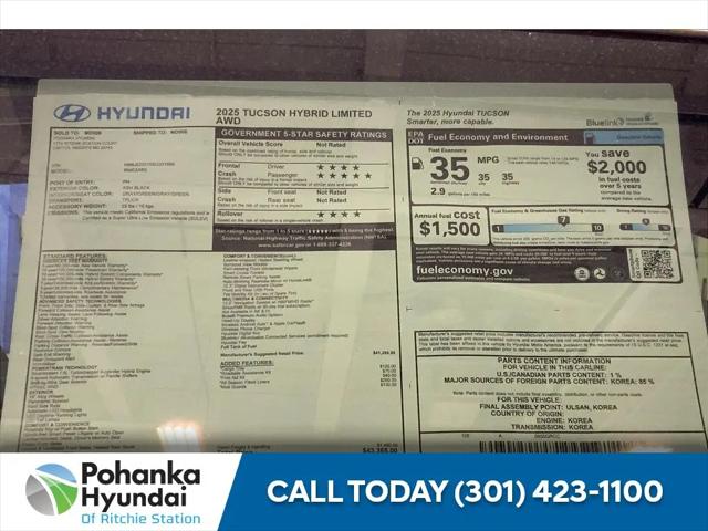 2025 Hyundai Tucson Hybrid Limited