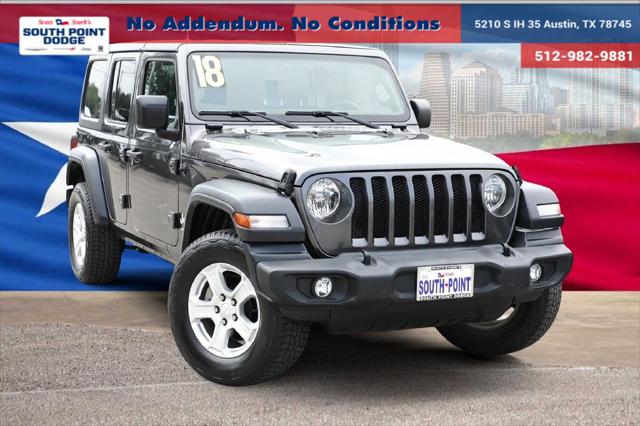 2018 Jeep Wrangler Unlimited Sport S 4x4