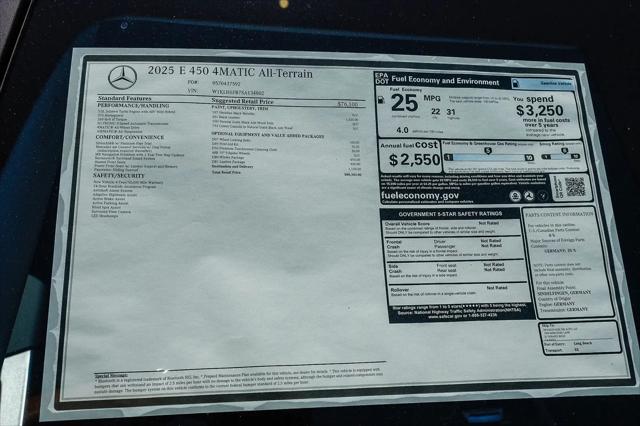 2025 Mercedes-Benz E 450 4MATIC