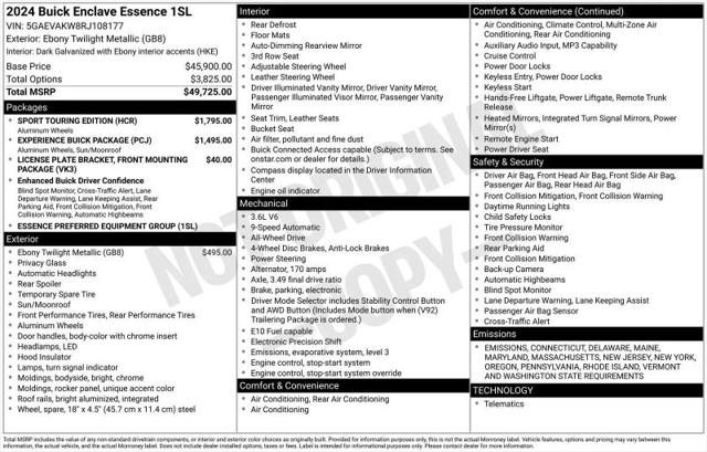 2024 Buick Enclave Essence AWD