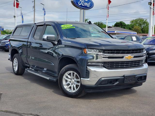 Used 2021 Chevrolet Silverado 1500 LT with VIN 1GCRYDEDXMZ117198 for sale in Waterford, MI