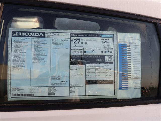 2025 Honda HR-V AWD LX