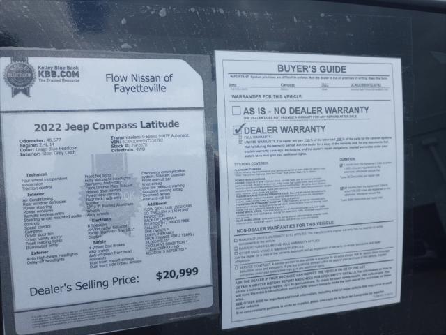 2022 Jeep Compass Latitude 4x4