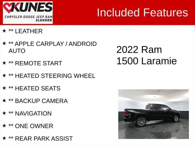 2022 RAM 1500 Laramie Crew Cab 4x4 57 Box