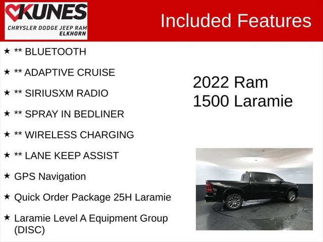 2022 RAM 1500 Laramie Crew Cab 4x4 57 Box