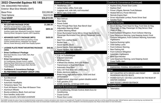 2022 Chevrolet Equinox AWD RS