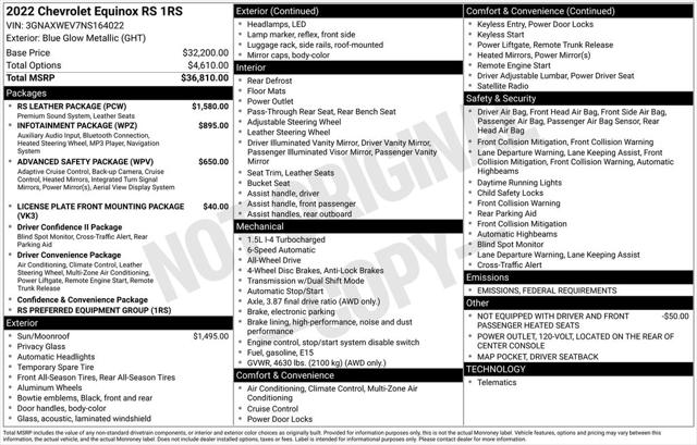 2022 Chevrolet Equinox AWD RS