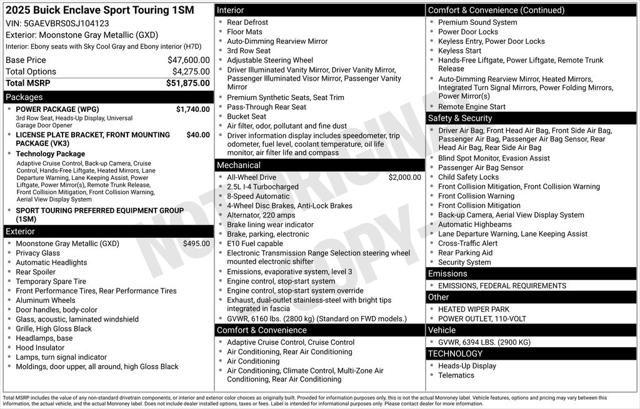2025 Buick Enclave Sport Touring FWD