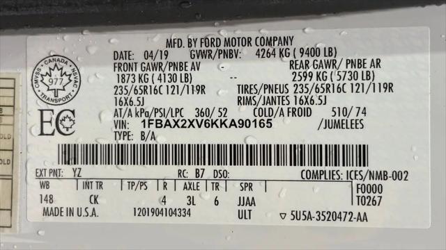 2019 Ford Transit XLT
