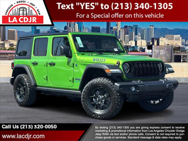 2025 Jeep Wrangler 4xe WRANGLER 4-DOOR WILLYS 4xe