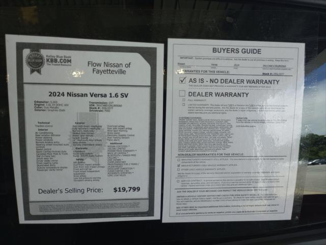 2024 Nissan Versa 1.6 SV