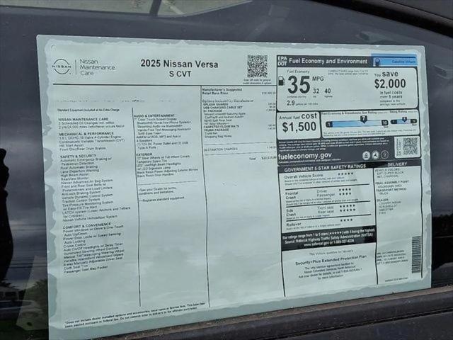 2025 Nissan Versa 1.6 S