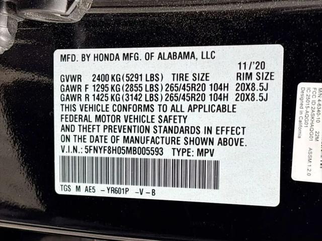 2021 Honda Passport AWD Elite