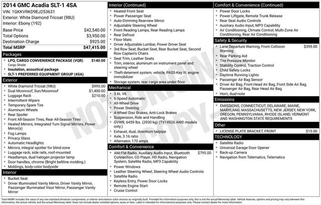2014 GMC Acadia SLT-1