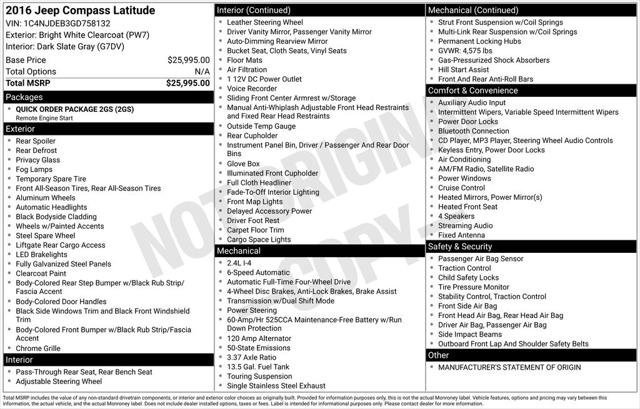 2016 Jeep Compass Latitude