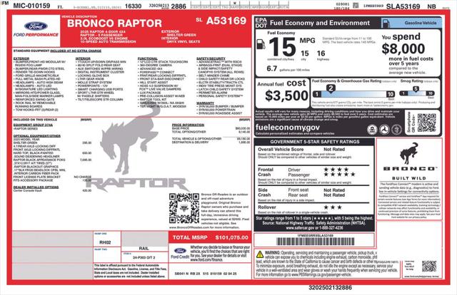2025 Ford Bronco Raptor