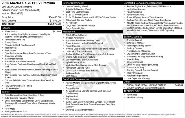 2025 Mazda CX-70 Premium Package