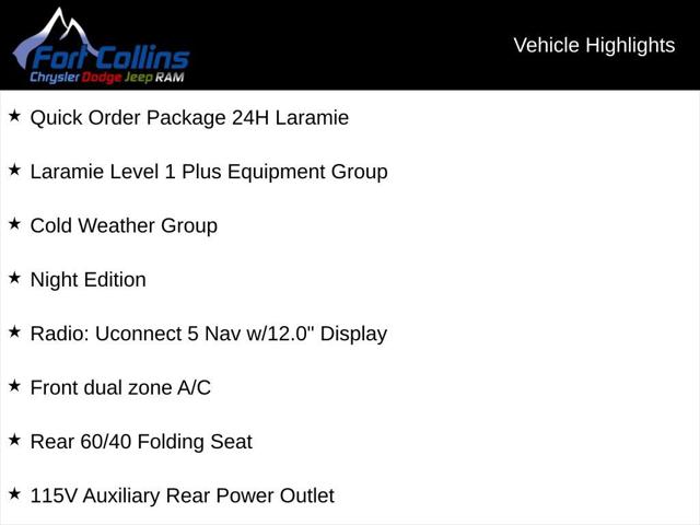 2025 RAM Ram 3500 RAM 3500 LARAMIE CREW CAB 4X4 8 BOX
