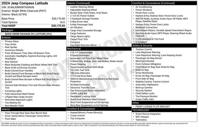 2024 Jeep Compass Latitude 4x4