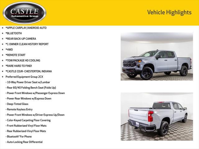 2024 Chevrolet Silverado 1500 4WD Crew Cab Short Bed Custom Trail Boss