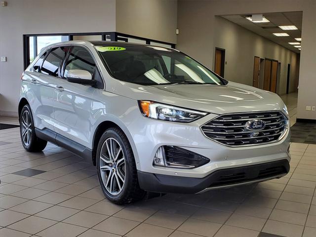 Used 2019 Ford Edge Titanium with VIN 2FMPK4K95KBB36214 for sale in Waterford, MI