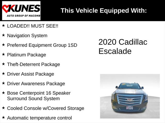 2020 Cadillac Escalade 4WD Platinum